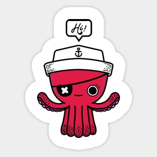 Sailor Octopus Sticker